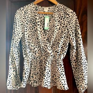 Kaileigh peplum top. Nwt